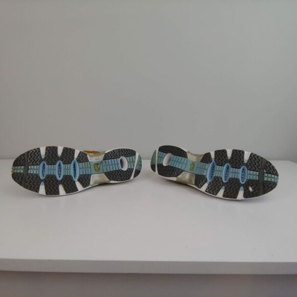 Womens 10 RYKA tennis shoes blue gold - Picture 5 of 6